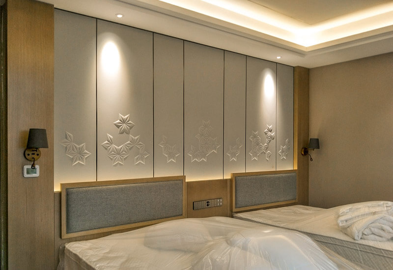 Factory custom made hotel bedroom fixed furniture for 4-5 stars hotel